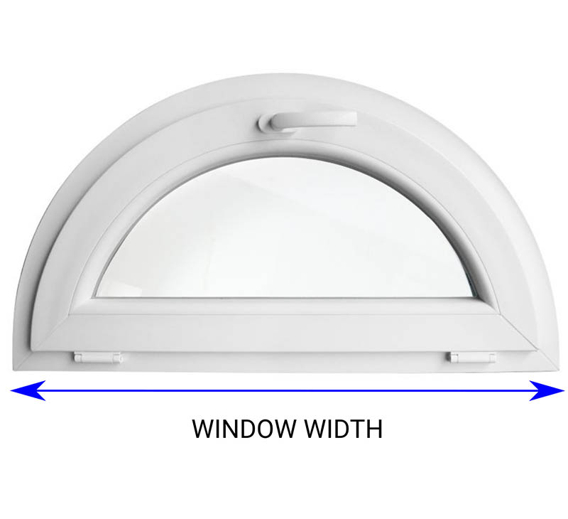 Diameter of a window for round mosquito net