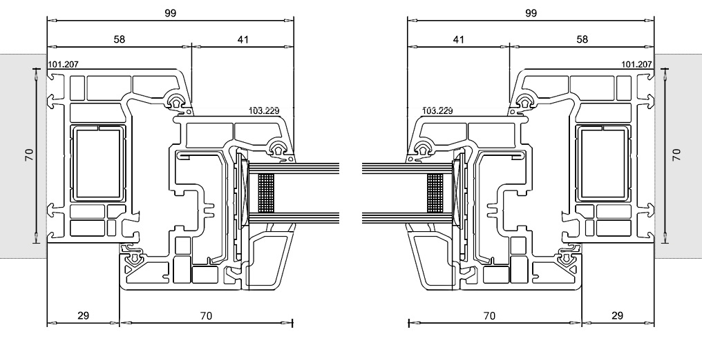 dimensions fenetre ovale à soufflet